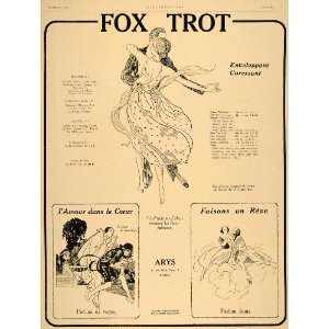   French France Paris Fox Trot Dance   Original Print Ad