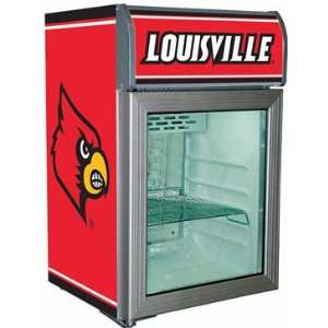 Louisville Cardinals 8ft Glass Door Refrigerator from Scoolers  
