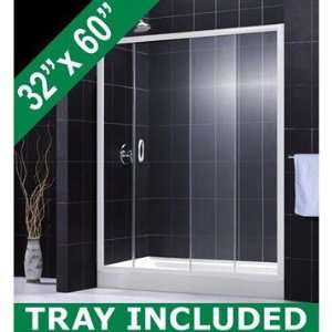 Bath Authority DreamLine Infinity Shower Door & Tray Kit (32 Inch x 60 