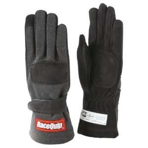   355 Series X Large Black SFI 3.3/5 Two Layer Racing Gloves Automotive