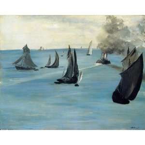  Made Oil Reproduction   Edouard Manet   24 x 20 inches   Steamboat 
