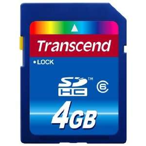  Transcend 4 Gb Class 6 Sdhc Flash Memory Card Ts4gsdhc6e 