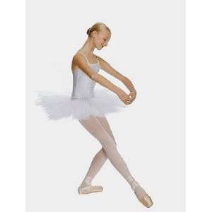  Young Ballerina (14 15) Standing on Pointe in Toe Shoes 