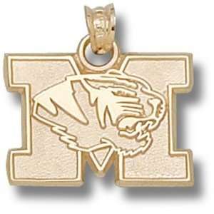  University of Missouri New M Tiger Head 1/2 Pendant 