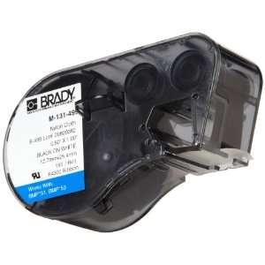 Brady M 131 499 Nylon Cloth B 499 Black on White Label Maker Cartridge 