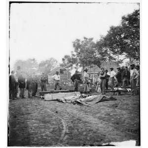  Civil War Reprint Fredericksburg, Va. Burial of soldiers 
