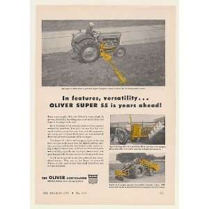  1955 Oliver Super 55 Tractor Features Versatility Print Ad 