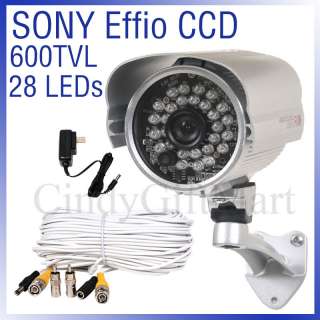   LED Outdoor Night Security CCTV Camera Home Video Varifocal Lens 1YW