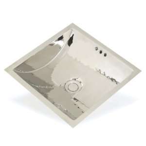    SC Metal 12.6 x 12.6 Square Bathroom Sink Shiny