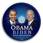 President Barack Obama Biden Photo Political Pin Button ~ 56th 