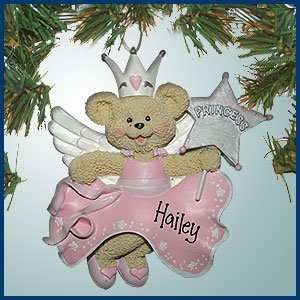  Personalized Christmas Ornaments   Princess Bear Holding 