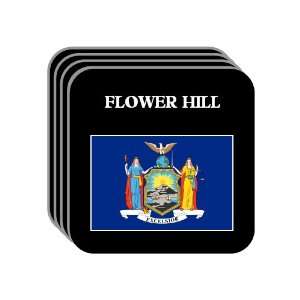  US State Flag   FLOWER HILL, New York (NY) Set of 4 Mini 