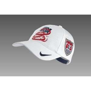  Nike USA White 2010 World Cup Core Adjustable Hat Sports 