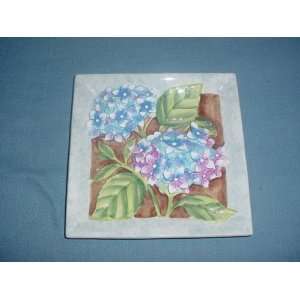 Porcelain Wall Plate with Flowers 