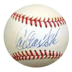 Carlton Fisk Autographed Baseball   AL PSA DNA #M55554   Autographed 