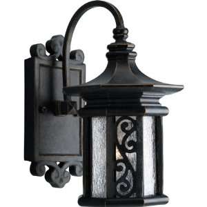 Progress Lighting P5761 84 One Light Small Wall Lantern with Clear Ice 