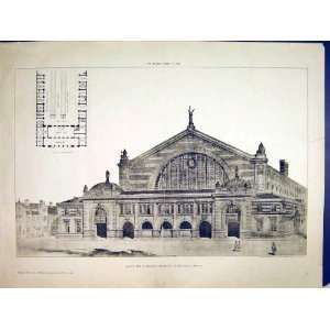  Plan Design Railway Terminus Building 1893 Stewart