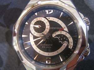   SWISS MENS WATCH AUTOMATIC REVEIL SAPPHIRE MOON PHASE STAINLESS S