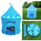   Castle Palace Pop Up Children Kids Toy House Gift Play Tent Blue