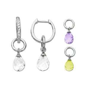   Interchangeable Earring Set in Sterling Silver Earrings Jewelry