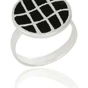  Ring silver Pop Art onyx.   Taille 54 Jewelry