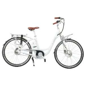  e Moto 700c Electric Bicycle (White, 19 Inch) Sports 