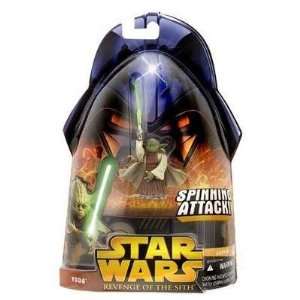   Wars Revenge Of The Sith   Yoda With Spinning Attack Toys & Games