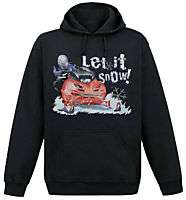 Let it snow snowmobile funny Hoodie Hooded sweatshirt  
