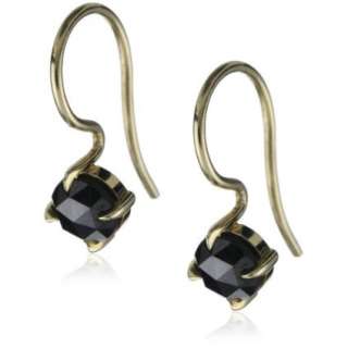 Mizuki 14k Black Diamond Rose Cut Earrings   designer shoes, handbags 