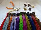   GRIZZLY Synthetic Feather Hair Extension free kit beads 15 16  