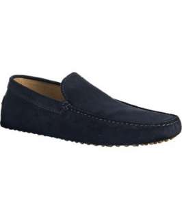 Tods blue suede New Gommini loafers  