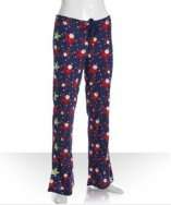 Scanty navy printed star and Santa printed pajama pants style 