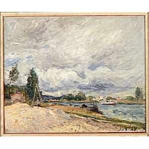 FRAMED oil paintings   Alfred Sisley   24 x 20 inches   Banks of the 