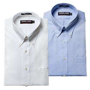 NEW MENS KIRKLAND SIGNATURE 100/2 Cotton Dress Shirt  