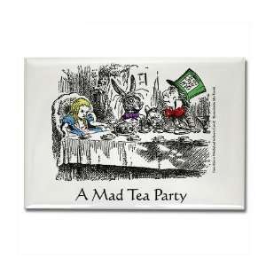  The Mad Hatters Tea Party Magnet Humor Rectangle Magnet 