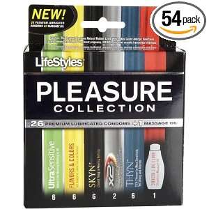  Lifestyles Pleasure Collection Condoms 27 Ct (54 Items   2 