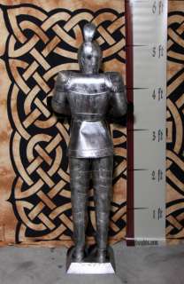 Foot SILVER Suit of Armor Knight   Sword & Shield  