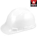 Neiko Safety White Hard Hat Helmet, Ratchet Adjustable, Fits Any Size