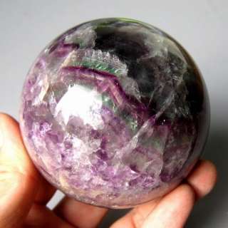 65mm Natural Rainbow Fluorite Crystal Sphere/Ball fls65ie1732  