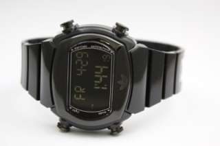 Adidas Candy Chronograph Date Black Rubber Band Alarm Watch 44mm x 