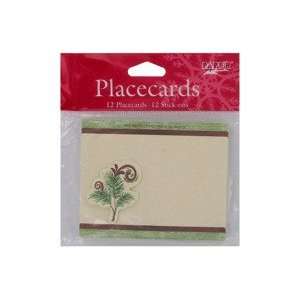   Woodland Holiday 12 Count Placecards With Stick Ons 