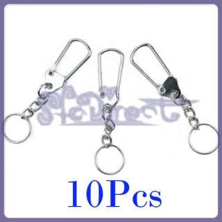 Lot of 10 Stainless Steel Horse Shoe Key Ring Key Chain  