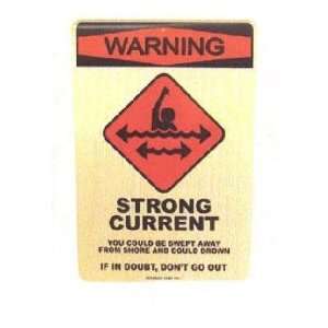   Co SF54 12X18 Aluminum Sign Warning Strong Current