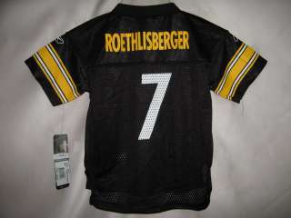 Steelers Ben Roethlisberger B EQP NFL Toddle Jersey 3T  