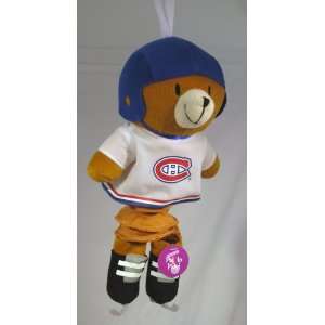   Canadiens Musical Plush Pull Down Bear Baby Toy