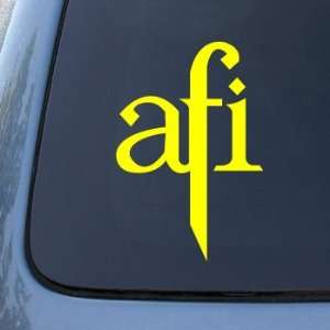  AFI   Vinyl Car Decal Sticker #A1575  Vinyl Color Yellow 