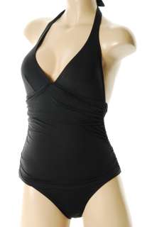 DKNY Black Stretch 1 PC Bathing Suit Misses Swimwear 6  