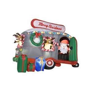  9ft Airblown Inflatable Santa in RV Camper   Animated 