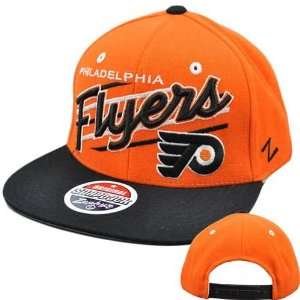  NHL LNH Philadelphia Flyers Up Shot Script Snapback Hat 