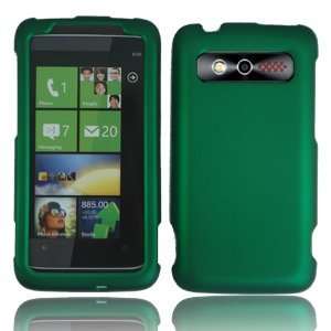  For Verizon HTC Trophy 6985 Accessory   Rubber Green Hard 